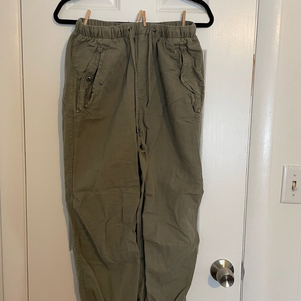 Cargo-Style Linen Pants
